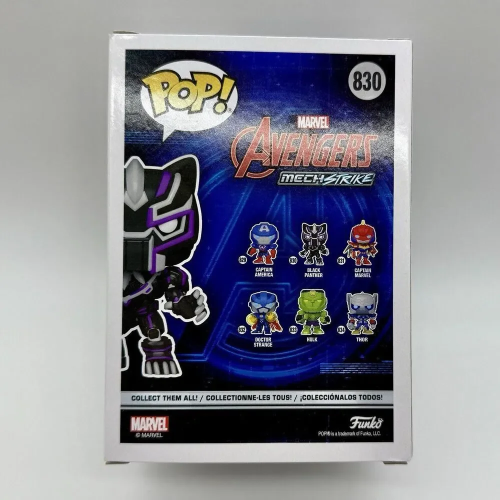 Funko Pop! Marvel Avengers Mech Strike #830 Black‎ Panther New In Box